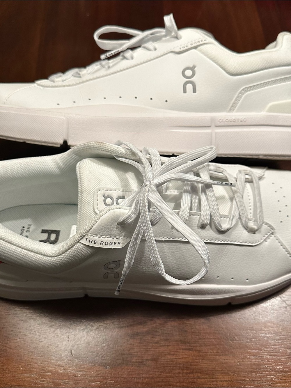 On Cloud Running The Roger Advantage Men's Size 11.5 White/White Sneakers